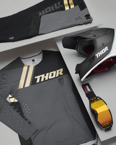 Thor Reflex Helmet - ECE - Polar - Carbon/White - MIPS? - Medium 0110-7821 - Cycle City Outdoors
