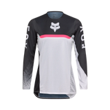 Fox Racing - Woman's Flexair Fracture Jersey - White/Black - S