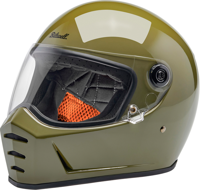 BILTWELL Lane Splitter Helmet - Gloss Olive Green - XS 1004-154-501