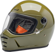 BILTWELL Lane Splitter Helmet - Gloss Olive Green - Medium 1004-154-503