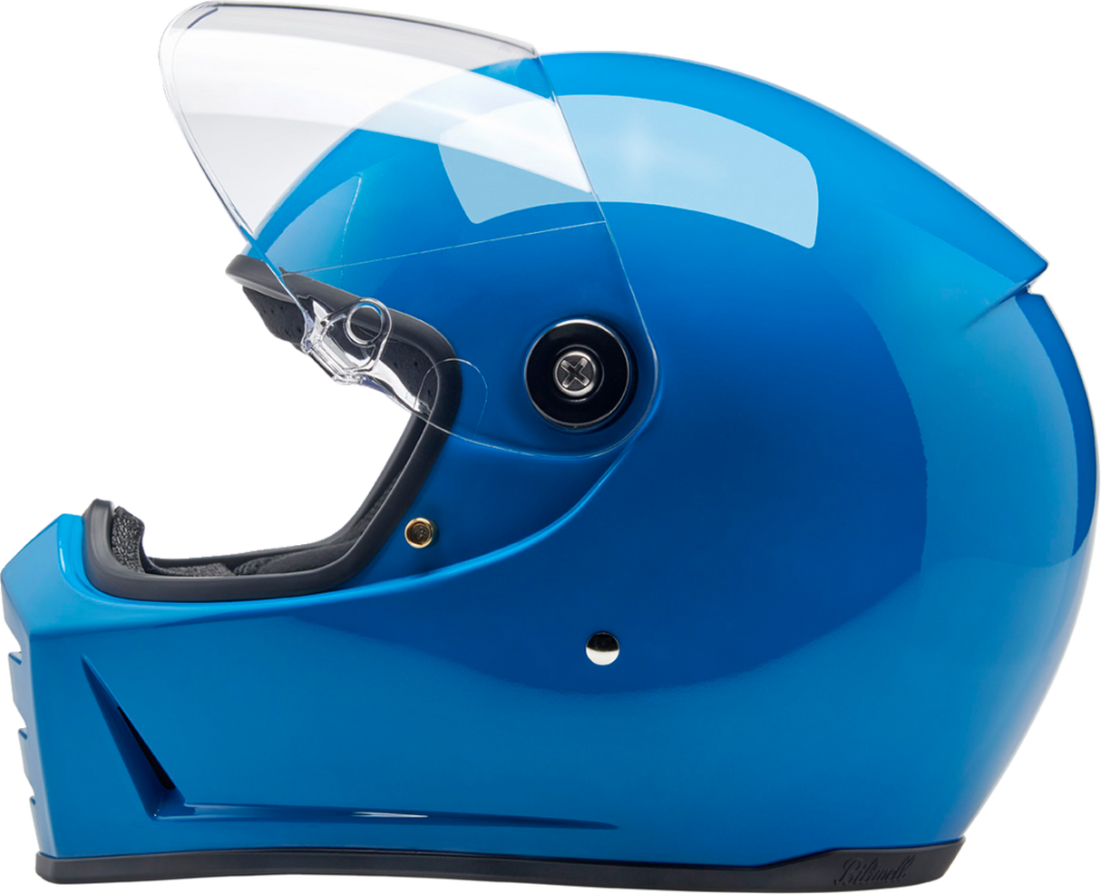 BILTWELL Lane Splitter Helmet - Gloss Tahoe Blue - Large 1004-129-504