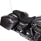DRAG SPECIALTIES Predator 2-Up Seat - Solar Leather - Smooth - w/o Backrest - FLH/FLTR '08-'23 0801-1501 - Cycle City Outdoors