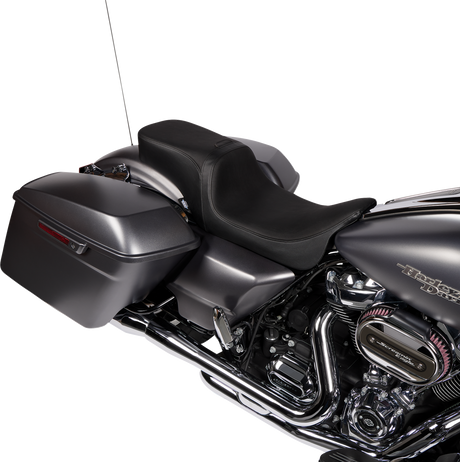 DRAG SPECIALTIES Predator 2-Up Seat - Vinyl - Smooth - w/o Backrest - FLH/FLTR '08-'23 0801-1499 - Cycle City Outdoors