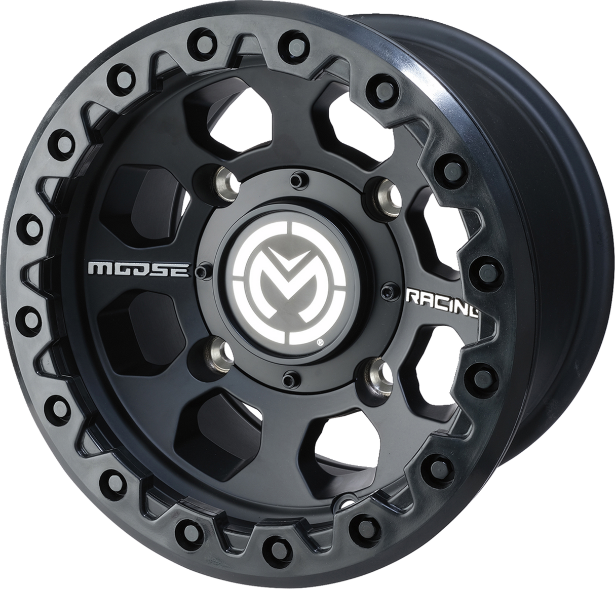 MOOSE UTILITY Wheel - 23X - Front/Rear - Black - 15x7 - 4/136 - 5+2 23MO157136SB54