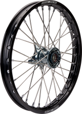 MOOSE RACING Wheel Assembly - SX-1 - Complete - Front - Black Wheel/Gray Hub - 17x1.4 MF-14017-BKGY - Cycle City Outdoors