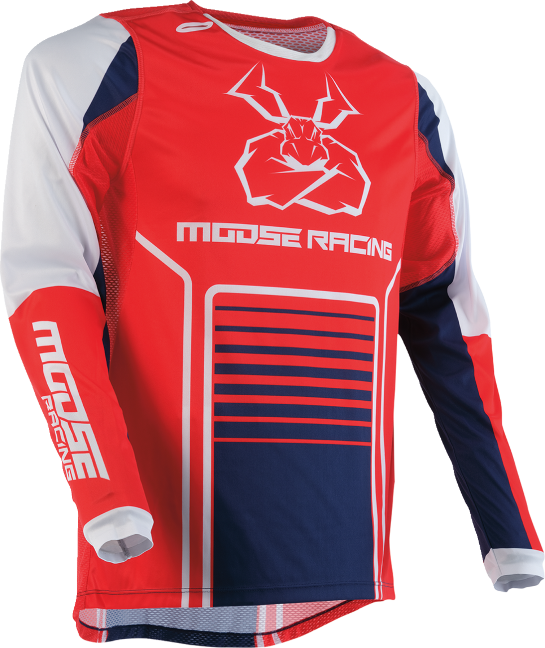 MOOSE RACING Agroid Jersey - Red/White/Blue - Medium 2910-7501 - Cycle City Outdoors