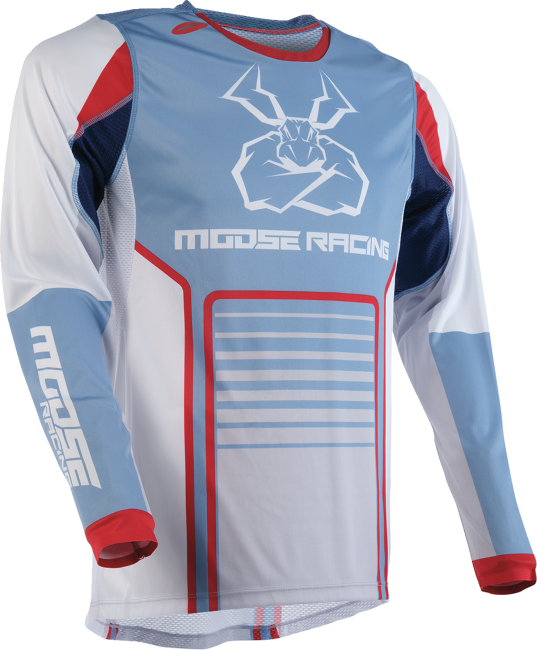 MOOSE RACING Agroid Jersey - Gray/Blue - Medium 2910-7495 - Cycle City Outdoors