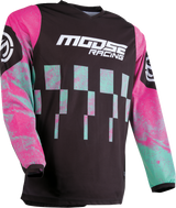 MOOSE RACING Qualifier Jersey - Pink/Teal - Medium 2910-7519