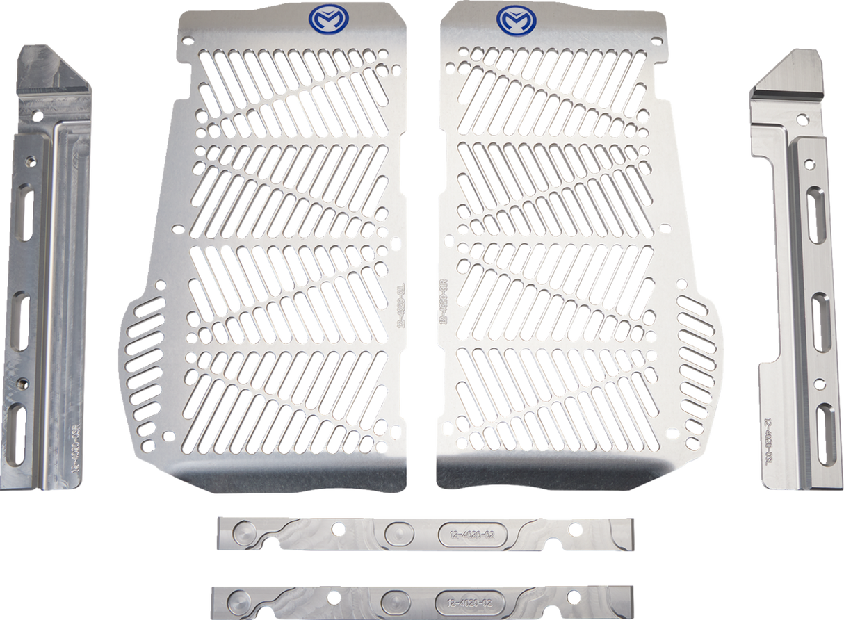 MOOSE RACING Billet Radiator Guards - Silver - Beta 12-4020 - Cycle City Outdoors