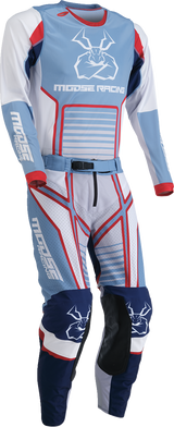 MOOSE RACING Agroid Jersey - Gray/Blue - Medium 2910-7495 - Cycle City Outdoors