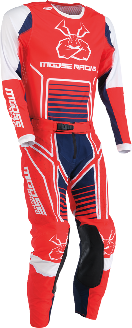 MOOSE RACING Agroid Jersey - Red/White/Blue - Medium 2910-7501 - Cycle City Outdoors