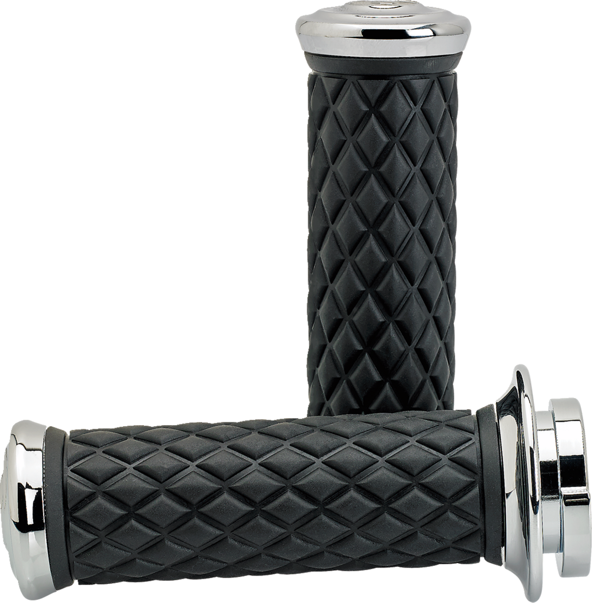 BILTWELL Alumicore Grips - TBW - Chrome 6608-105-01