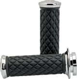 BILTWELL Alumicore Grips - TBW - Chrome 6608-105-01