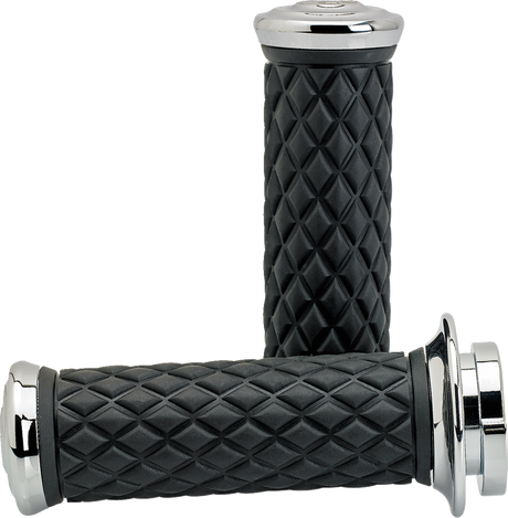 BILTWELL Alumicore Grips - TBW - Chrome 6608-105-01