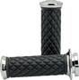 BILTWELL Alumicore Grips - TBW - Chrome 6608-105-01