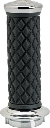 BILTWELL Alumicore Grips - TBW - Chrome 6608-105-01