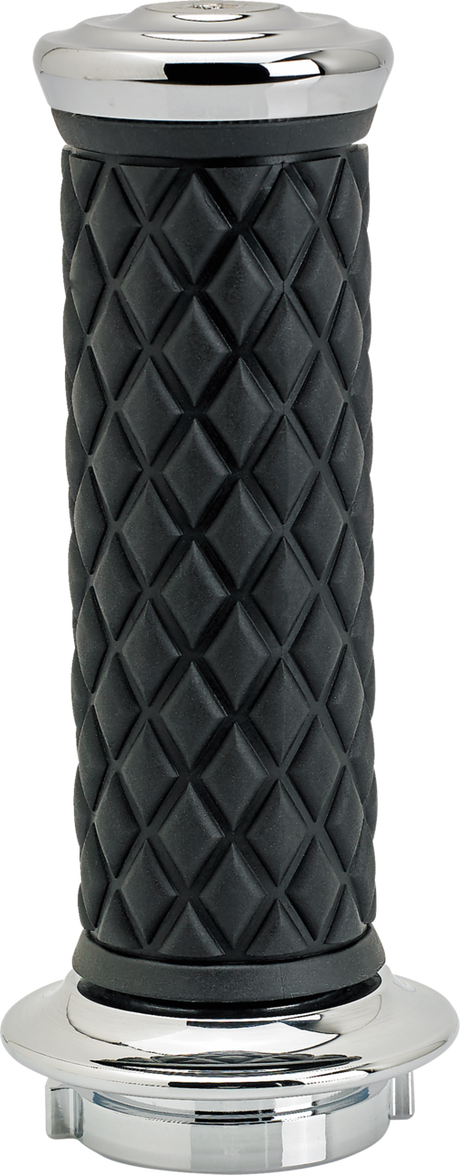 BILTWELL Alumicore Grips - TBW - Chrome 6608-105-01