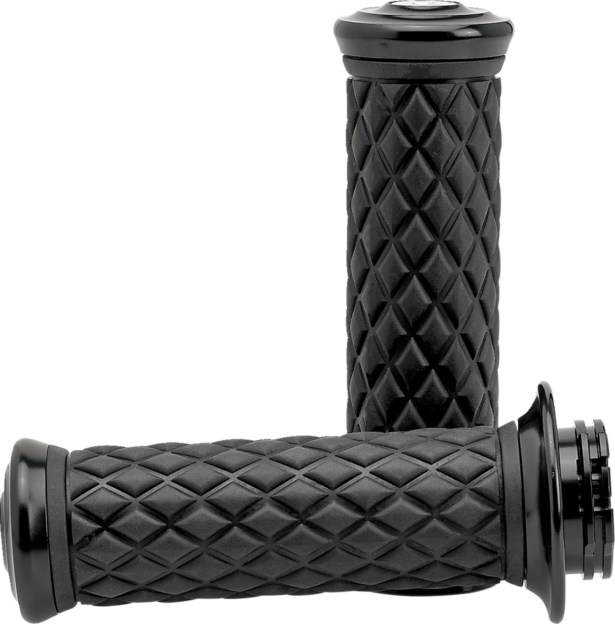 BILTWELL Alumicore Grips - TBW - Black 6608-201-01