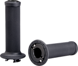 BILTWELL Alumicore Grips - 7/8" - TBW - Black 6605-201-78