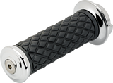 BILTWELL Alumicore Grips - TBW - Chrome 6608-105-01