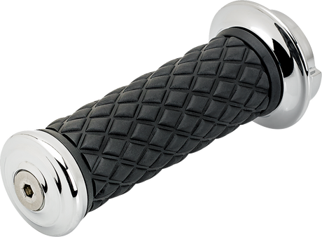 BILTWELL Alumicore Grips - TBW - Chrome 6608-105-01