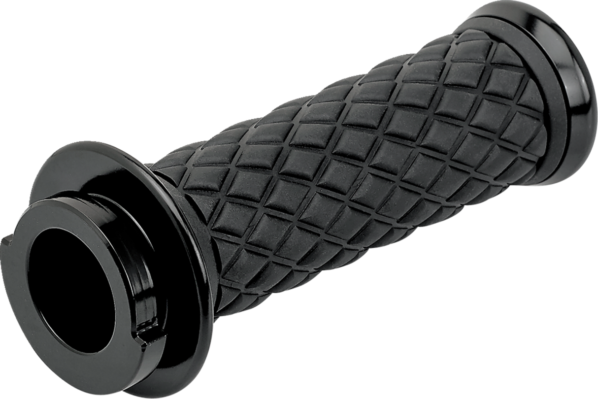 BILTWELL Alumicore Grips - TBW - Black 6608-201-01