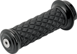 BILTWELL Alumicore Grips - TBW - Black 6608-201-01