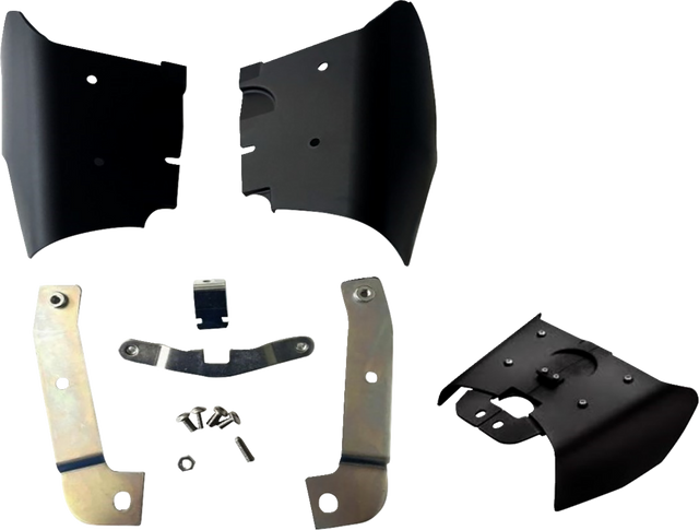 DRAG SPECIALTIES Air Deflector - Frame Mounted - Softail 090528 - Cycle City Outdoors