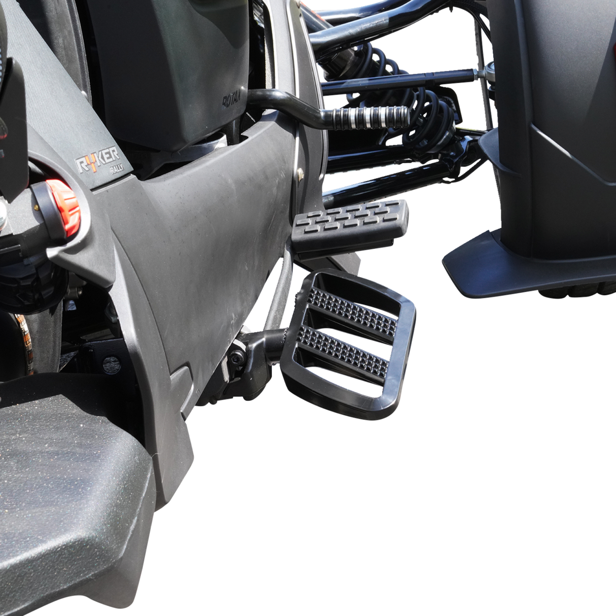 SHOW CHROME Combat Boards - Driver - Stealth Black - Ryker '19-'24 41-426BK