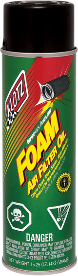 KLOTZ OIL Foam Air Filter Oil - 15.25 oz. net wt. KL-606