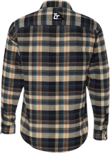 THROTTLE THREADS Drag Specialties Plaid Flannel Shirt - Khaki - Large DRG25S82KHLR - Cycle City Outdoors