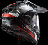 LS2 - Explorer Carbon Frontier Adventure Helmet - Titanium Red - L