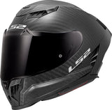 LS2 Dragon Carbon Full Face Street Helmet | Solid | Gloss Black | XS–3XL | 807-2001