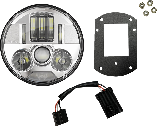 Custom Dynamics ProBEAM? Headlight Kit - 5-3/4" - Chrome - FXLRST/FXRST PB-LRST-c - Cycle City Outdoors
