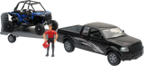 New Ray Toys Pick Up Truck w/ Polaris RZR XP1000 - 1:18 Scale - Black/Blue SS-37426E