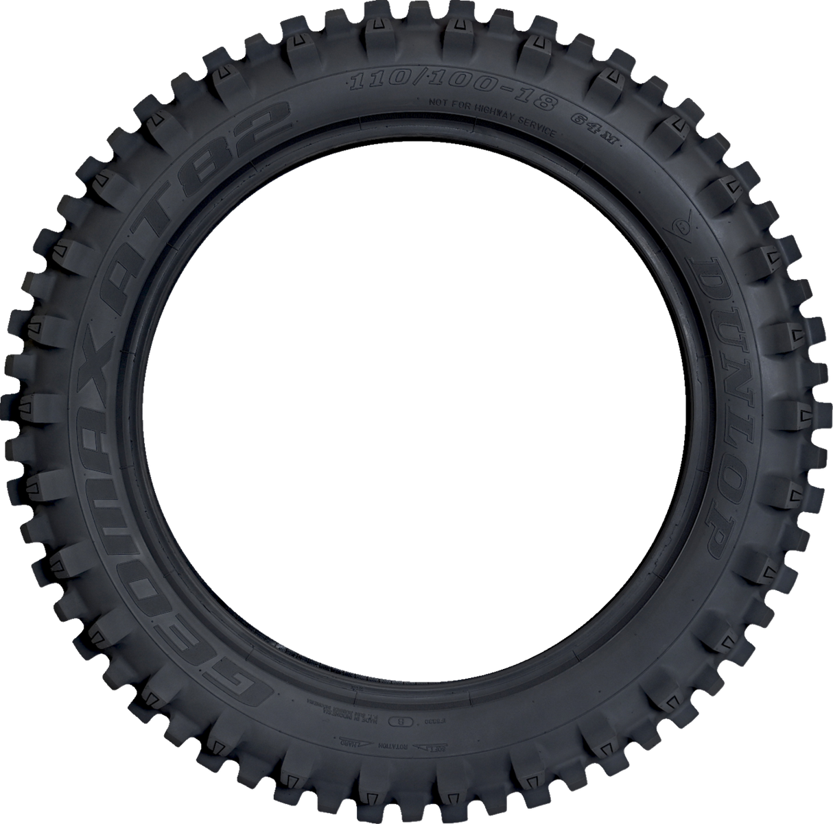 DUNLOP Tire - Geomax AT82 - Rear - 110/100-18 - 64M 45261504