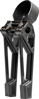 KODLIN USA Fastback Risers - Includes Clamp & Gauge Bracket - 10" - Black K55130