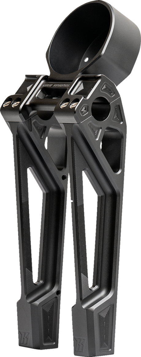 KODLIN USA Fastback Risers - Includes Clamp & Gauge Bracket - 10" - Black K55130