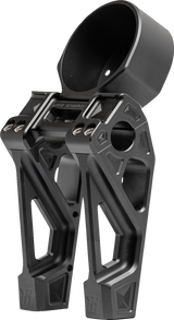 KODLIN USA Fastback Risers - Includes Clamp & Gauge Bracket - 6" - Black K55132