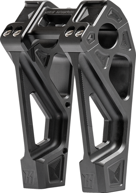 KODLIN USA Fastback Risers - Includes Clamp - 6" - Black K55129