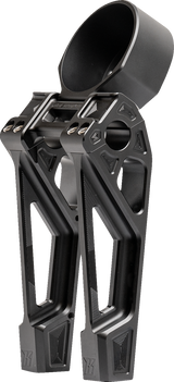 KODLIN USA Fastback Risers - Includes Clamp & Gauge Bracket - 8" - Black K55131