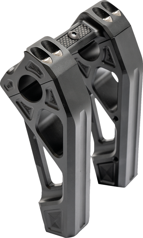 KODLIN USA Fastback Risers - Includes Clamp - 6" - Black K55129