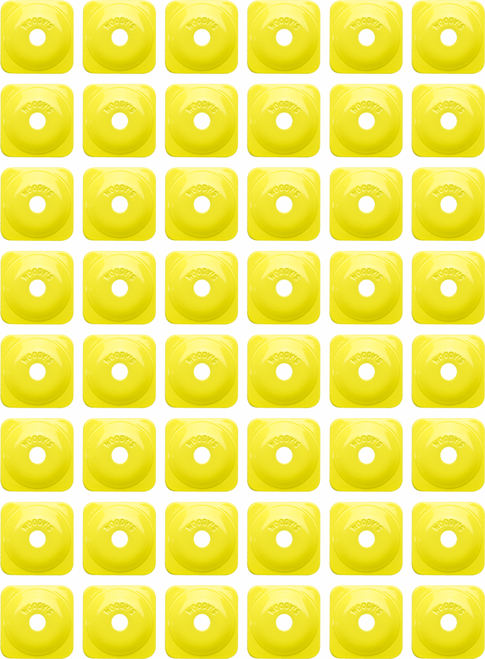 WOODY'S Support Plates - Hi Vis - Square - 48 Pack ASG-3830-48