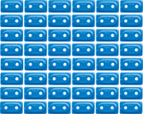 WOODY'S Support Plates - Blue - Double - 48 Pack ADG-3825-48