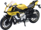 New Ray Toys Yamaha YZF-R1 2016 Bike - 1:12 Scale - Yellow/Black 57803B