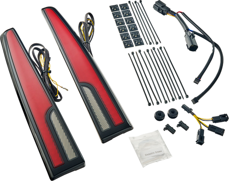 CIRO LED Taillight - Red Lens - Black - Tri Glide 40086 - Cycle City Outdoors