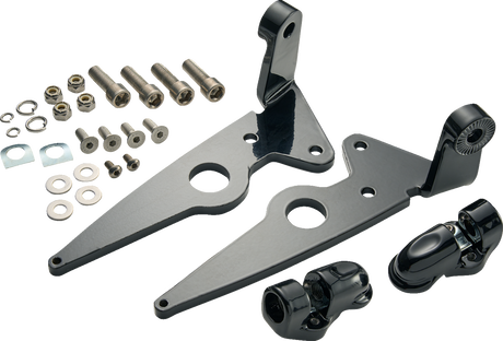 CIRO Highway Peg Mounts - Driver - Black - Indian 66201 - Cycle City Outdoors