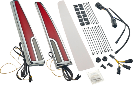Ciro LED Taillight - Red Lens - Chrome - Tri Glide 40085 - Cycle City Outdoors