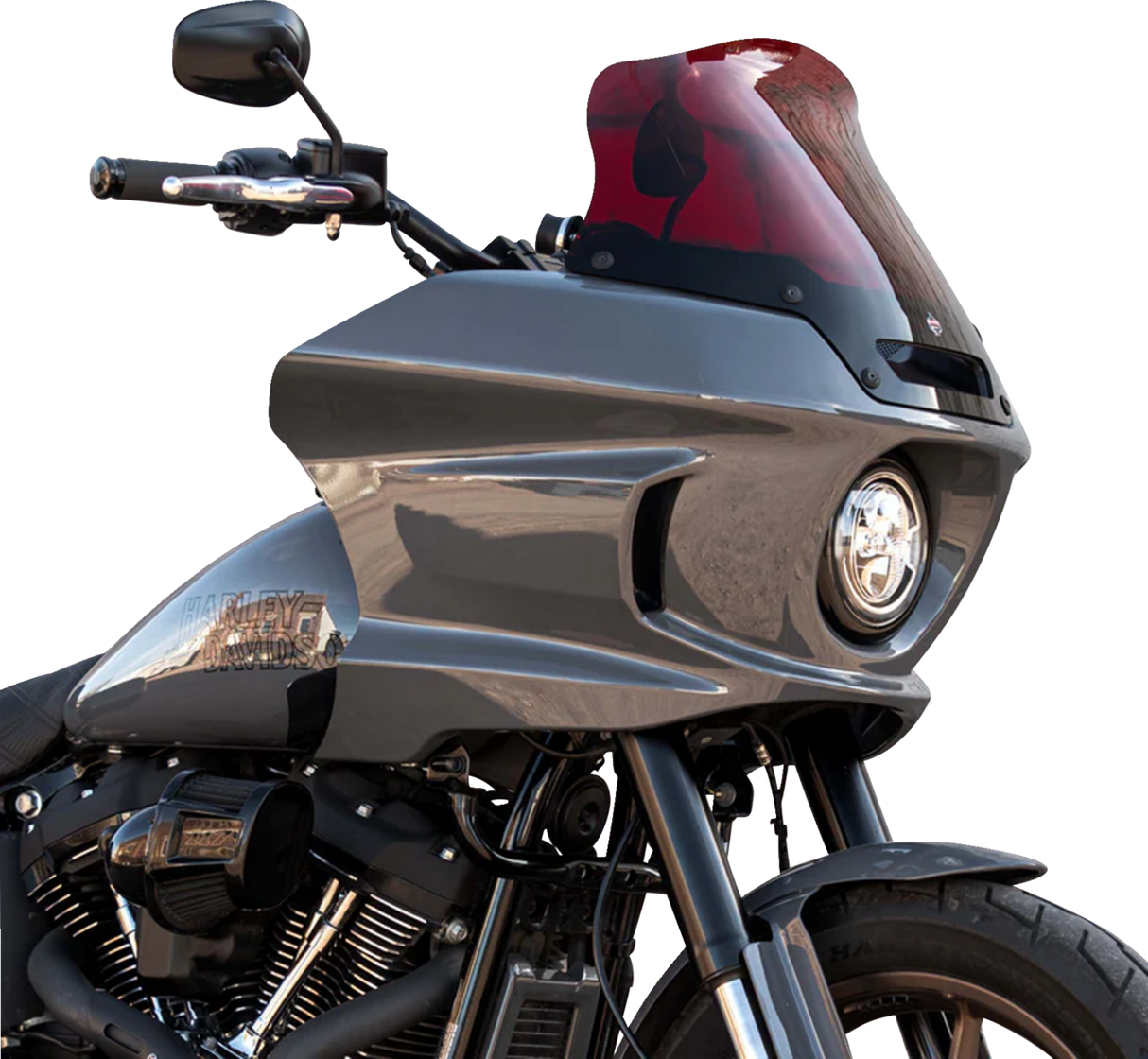 KLOCK WERKS Kolor Flare* Sport Windshield - 8" - Red - FXLRST KWW-02-0629