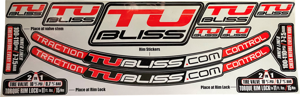 TUBLISS Rim Sticker Kit SK1